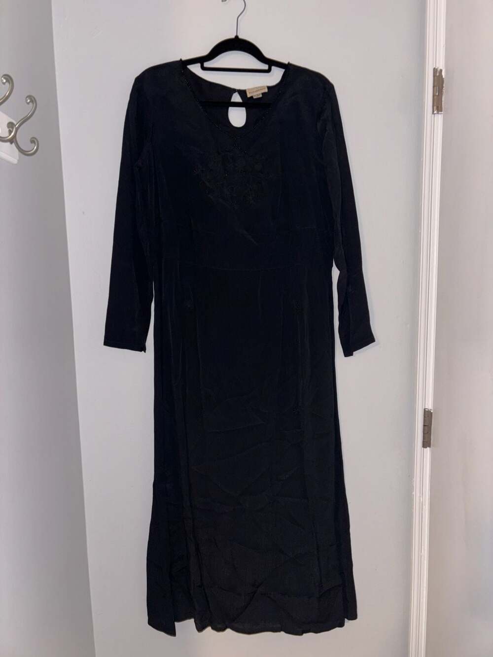 Vintage Putumayo Maxi Dress Embroidered Rayon